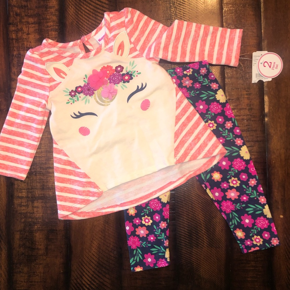 NWT unicorn flower outfit